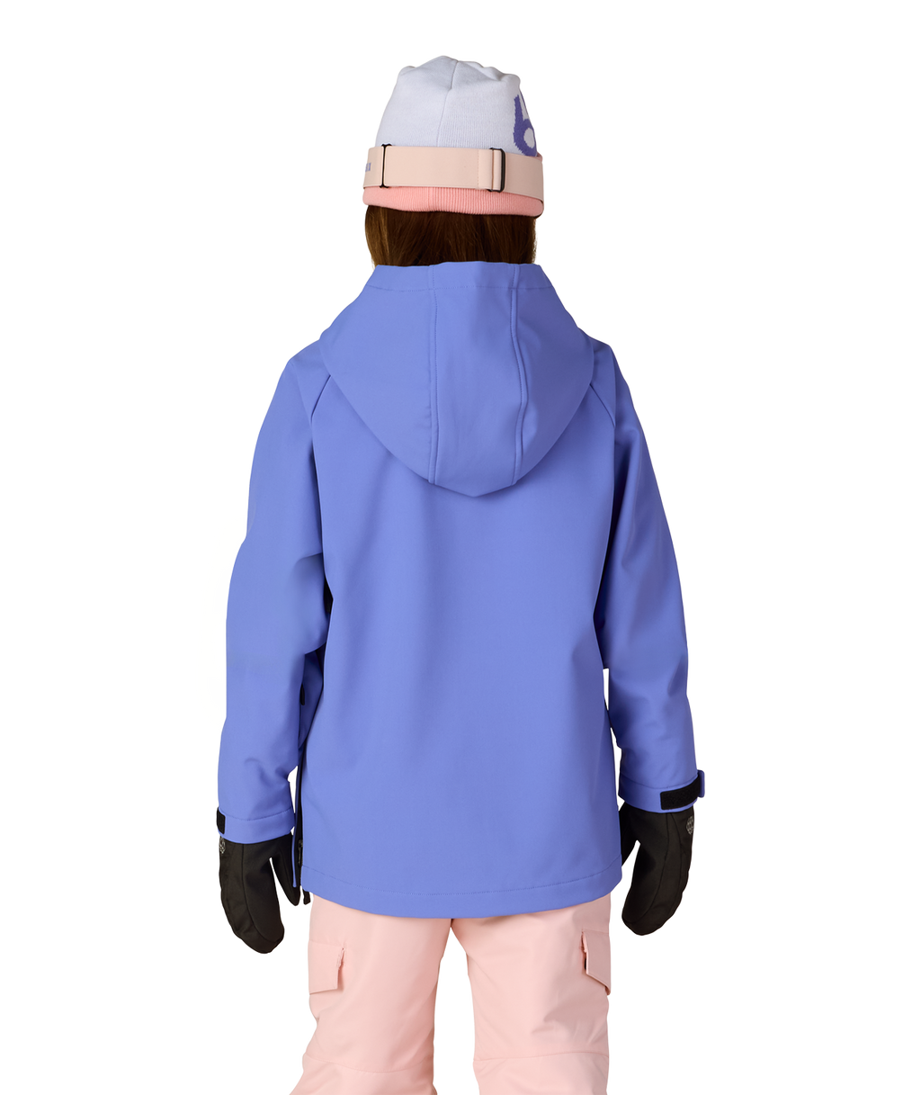 YOUTH WATERPROOF HOODY - ALPENGLOW BLUE