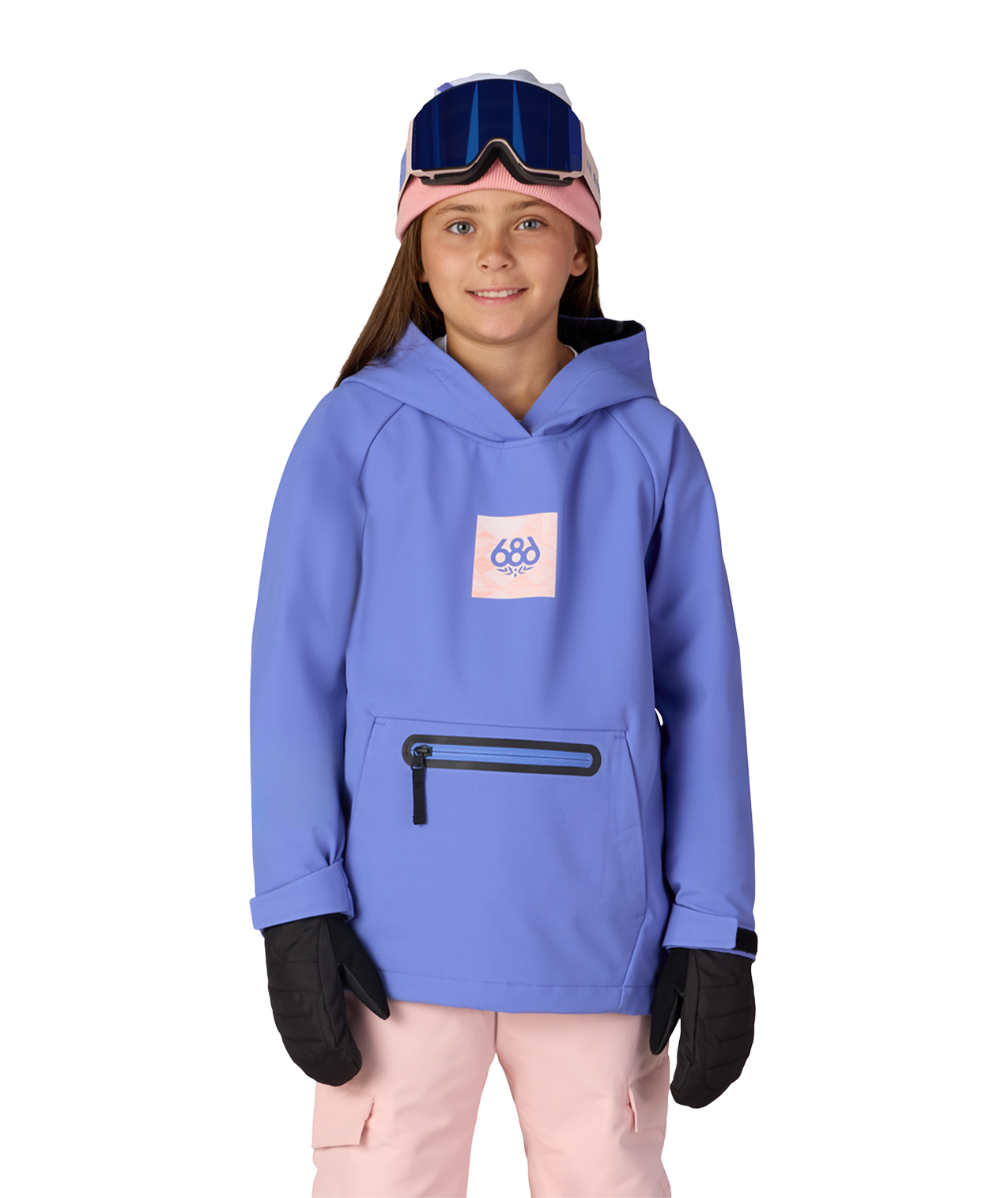 YOUTH WATERPROOF HOODY - ALPENGLOW BLUE