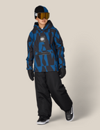 YOUTH WATERPROOF HOODY - BLUE ASH SHAPES