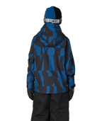 YOUTH WATERPROOF HOODY - BLUE ASH SHAPES