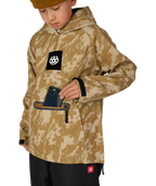 YOUTH WATERPROOF HOODY - BRONZE SCRATCH CAMO