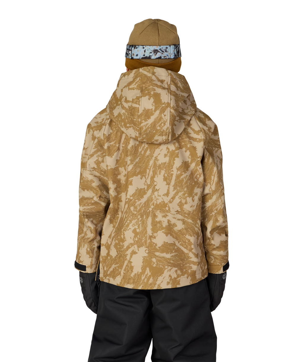 YOUTH WATERPROOF HOODY - BRONZE SCRATCH CAMO