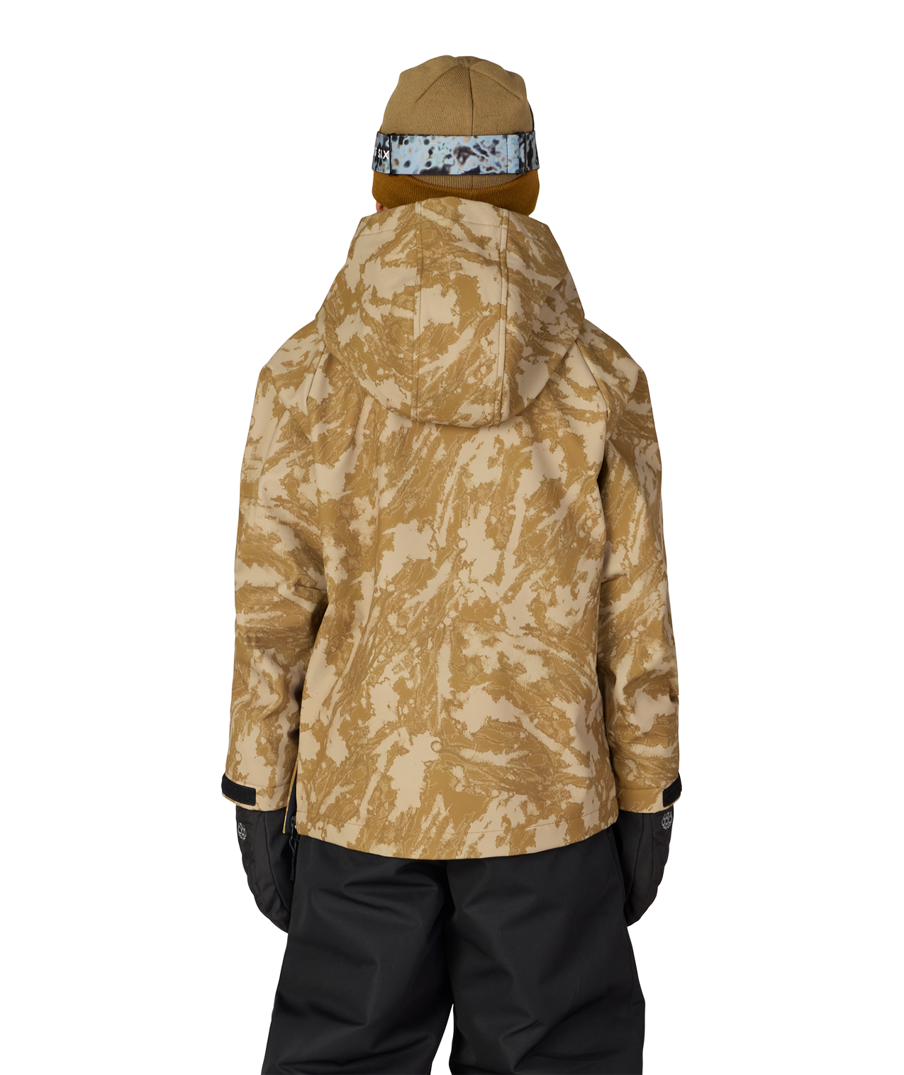 YOUTH WATERPROOF HOODY - BRONZE SCRATCH CAMO