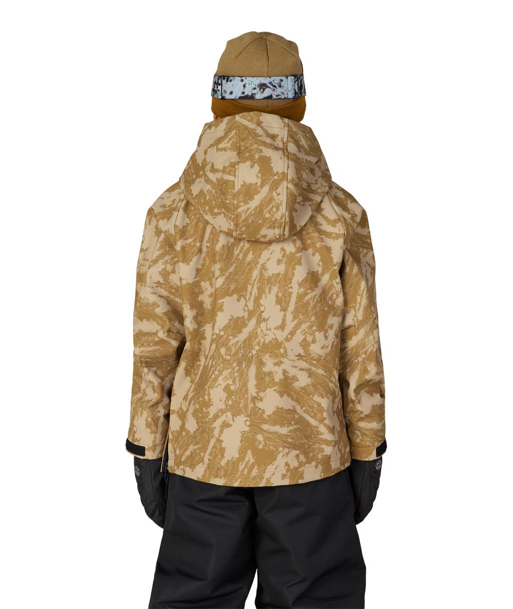 YOUTH WATERPROOF HOODY - BRONZE SCRATCH CAMO