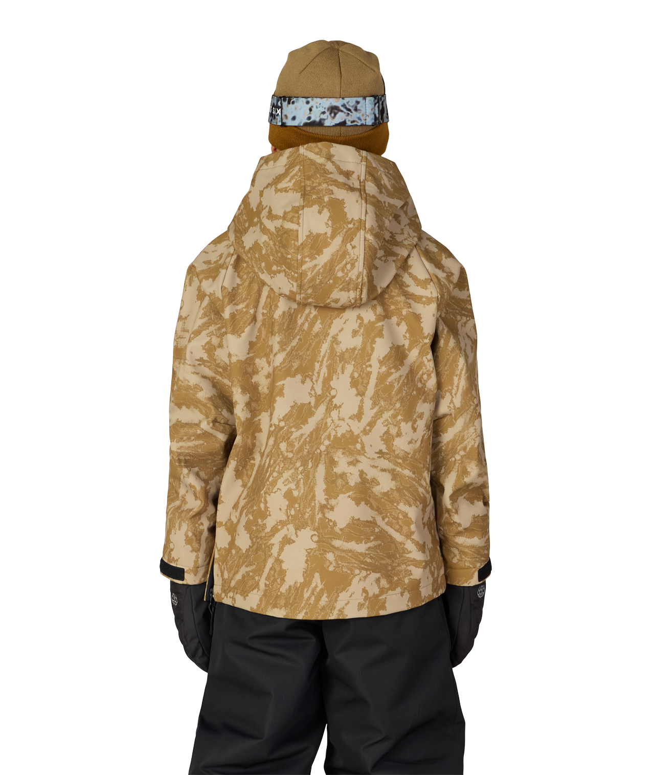 YOUTH WATERPROOF HOODY - BRONZE SCRATCH CAMO