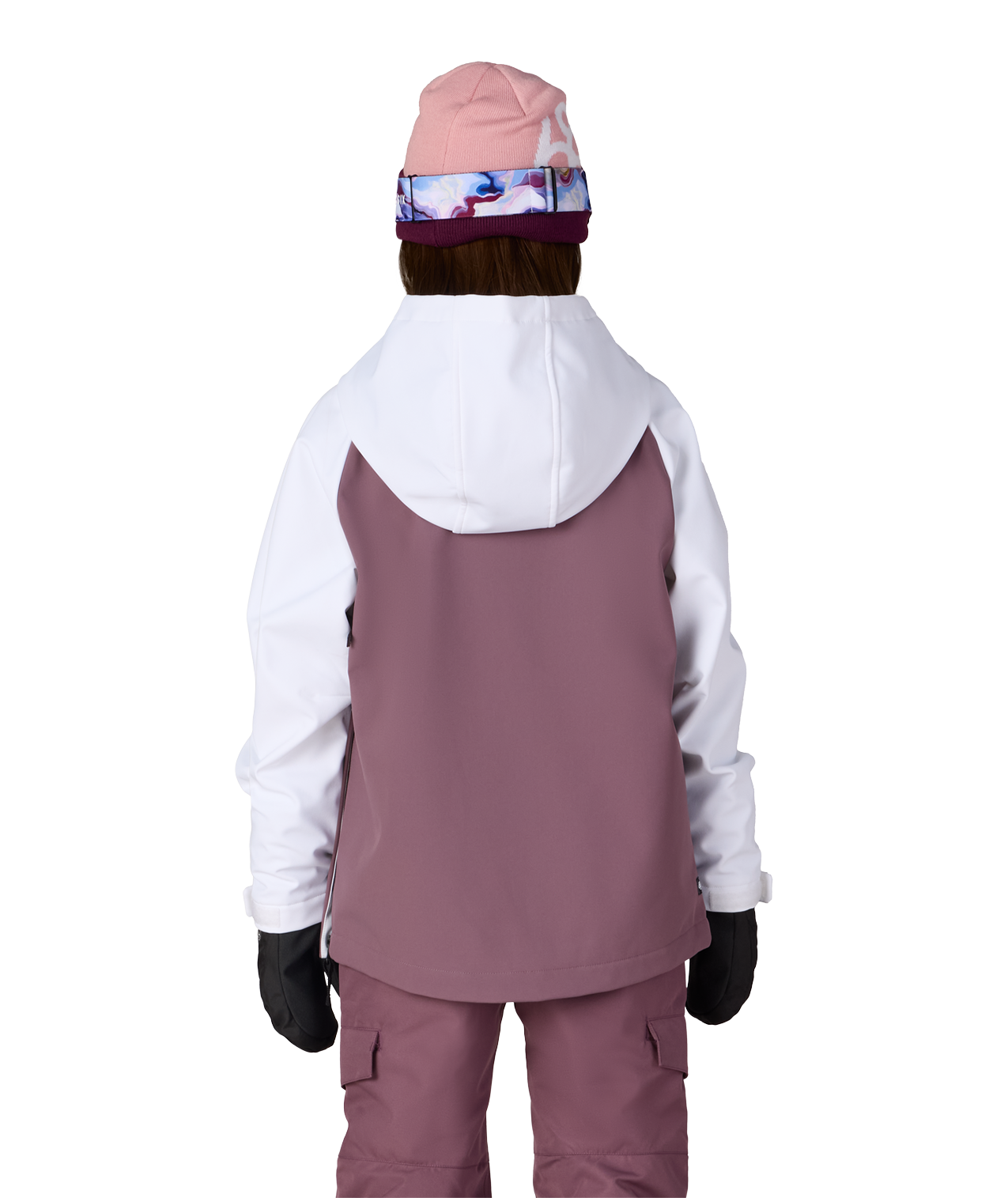 YOUTH WATERPROOF HOODY - WHITE COLORBLOCK
