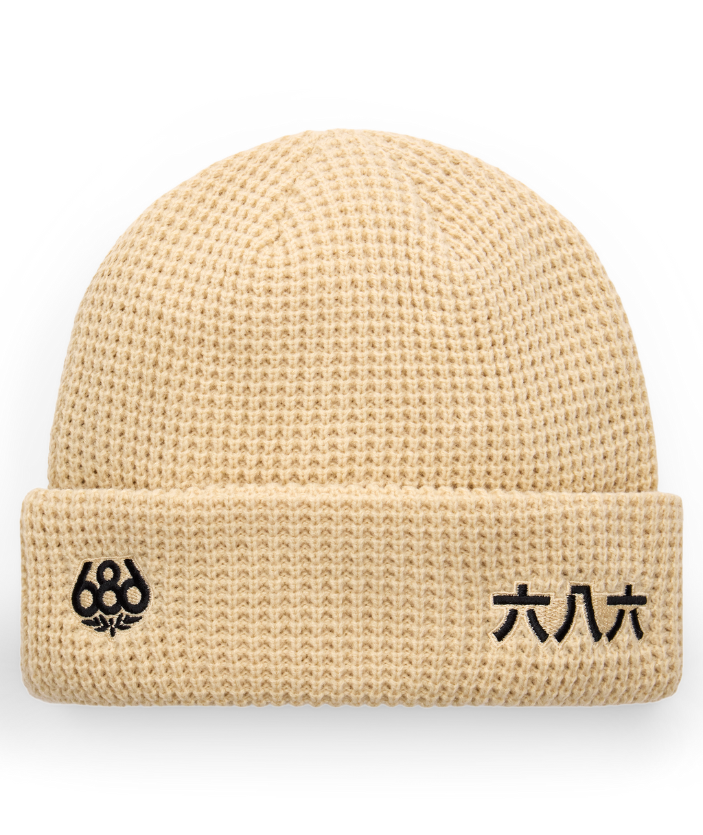 KANJI BEANIE - LIMESTONE