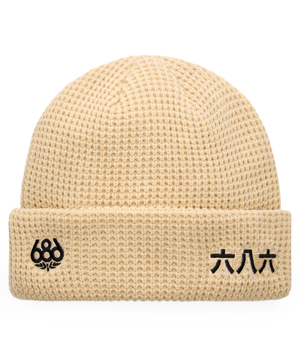 KANJI BEANIE - LIMESTONE