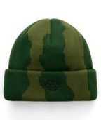 TORN BEANIE - MOSS GREEN