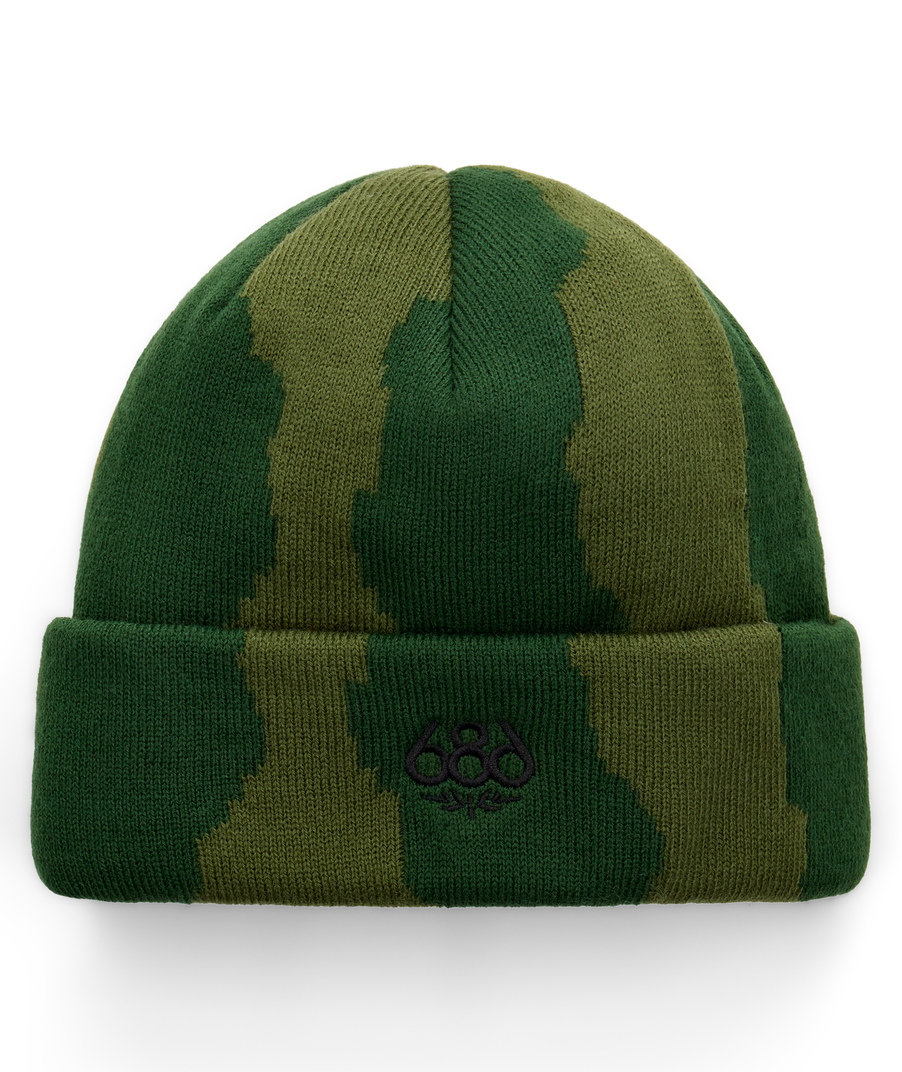 TORN BEANIE - MOSS GREEN