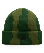 TORN BEANIE - MOSS GREEN