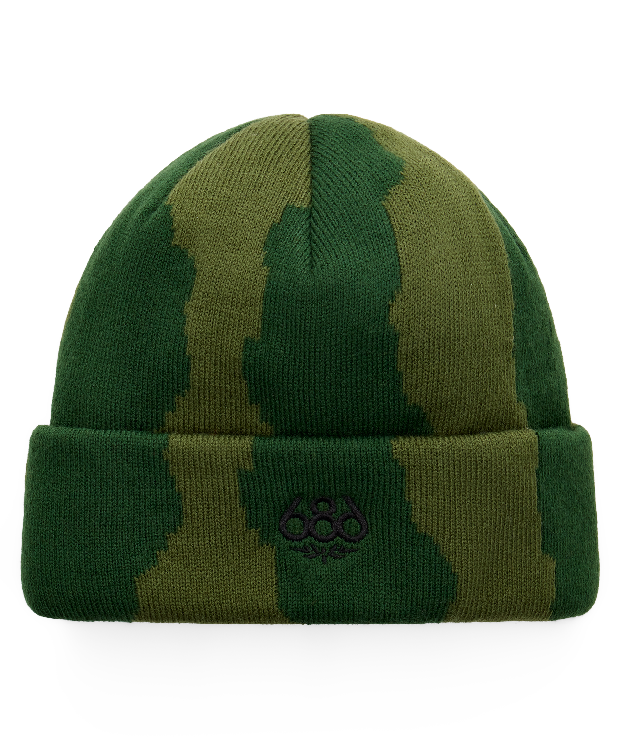 TORN BEANIE - MOSS GREEN