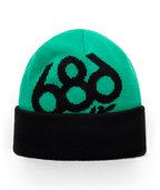 YOUTH WREATH FLEECE LINED BEANIE - DEEP GREEN