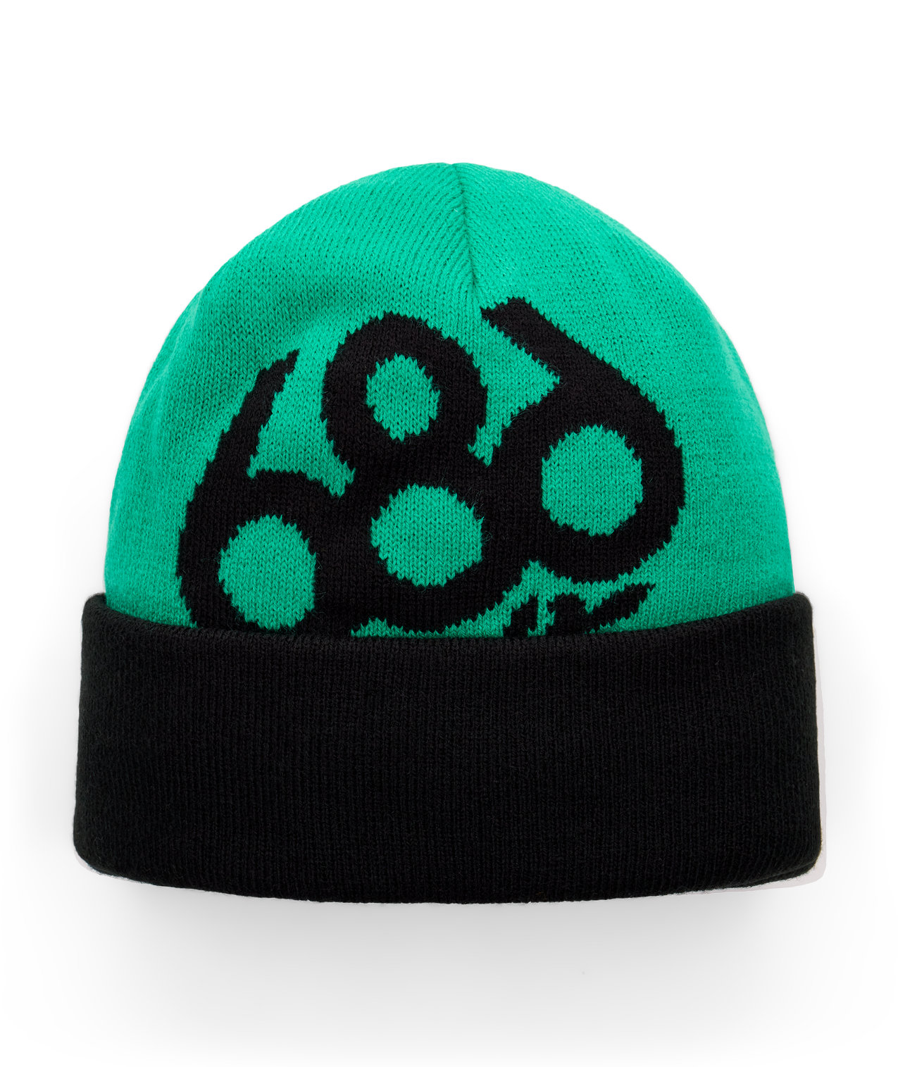 YOUTH WREATH FLEECE LINED BEANIE - DEEP GREEN