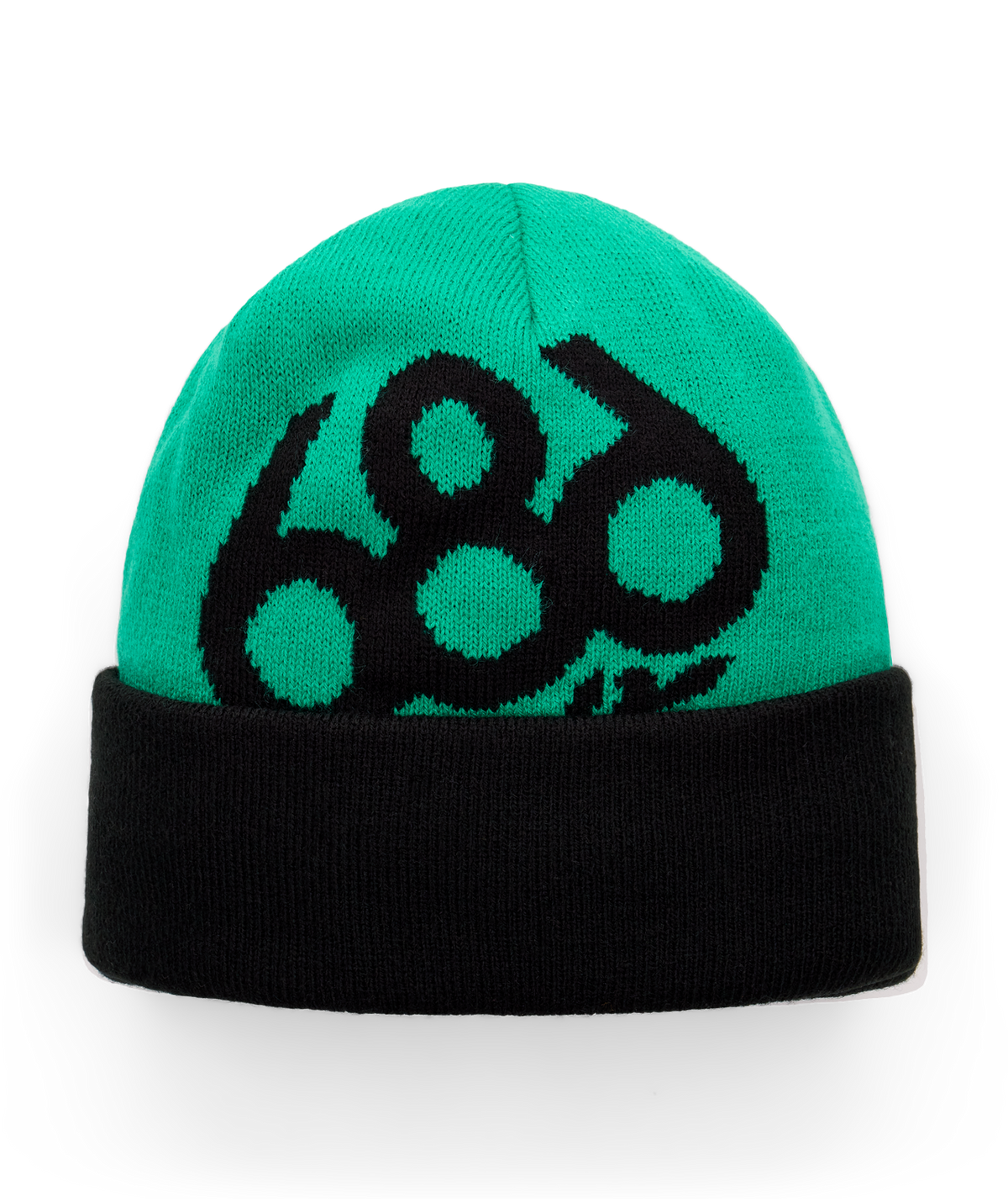 YOUTH WREATH FLEECE LINED BEANIE - DEEP GREEN