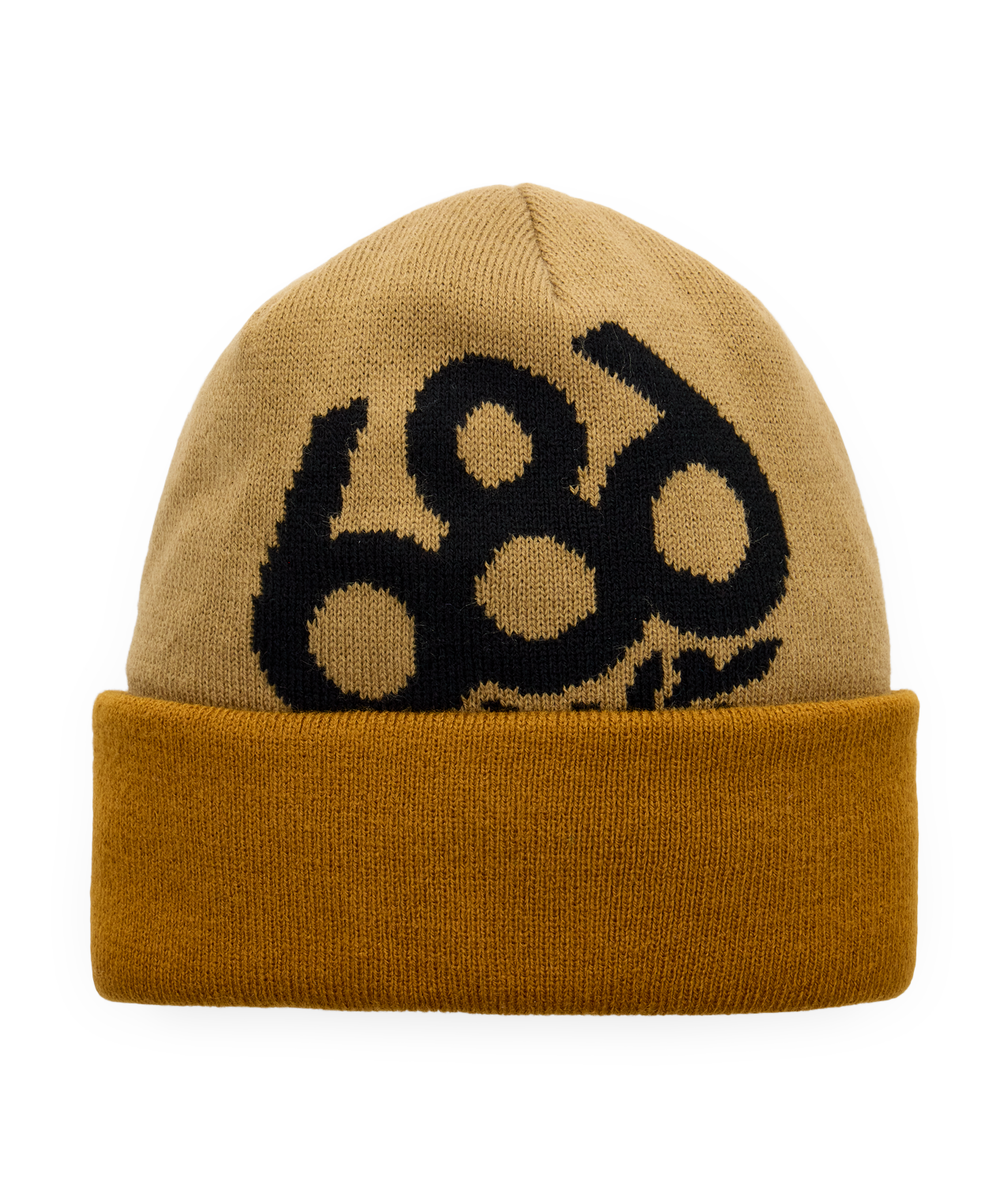 YOUTH WREATH FLEECE LINED BEANIE - KHAKI