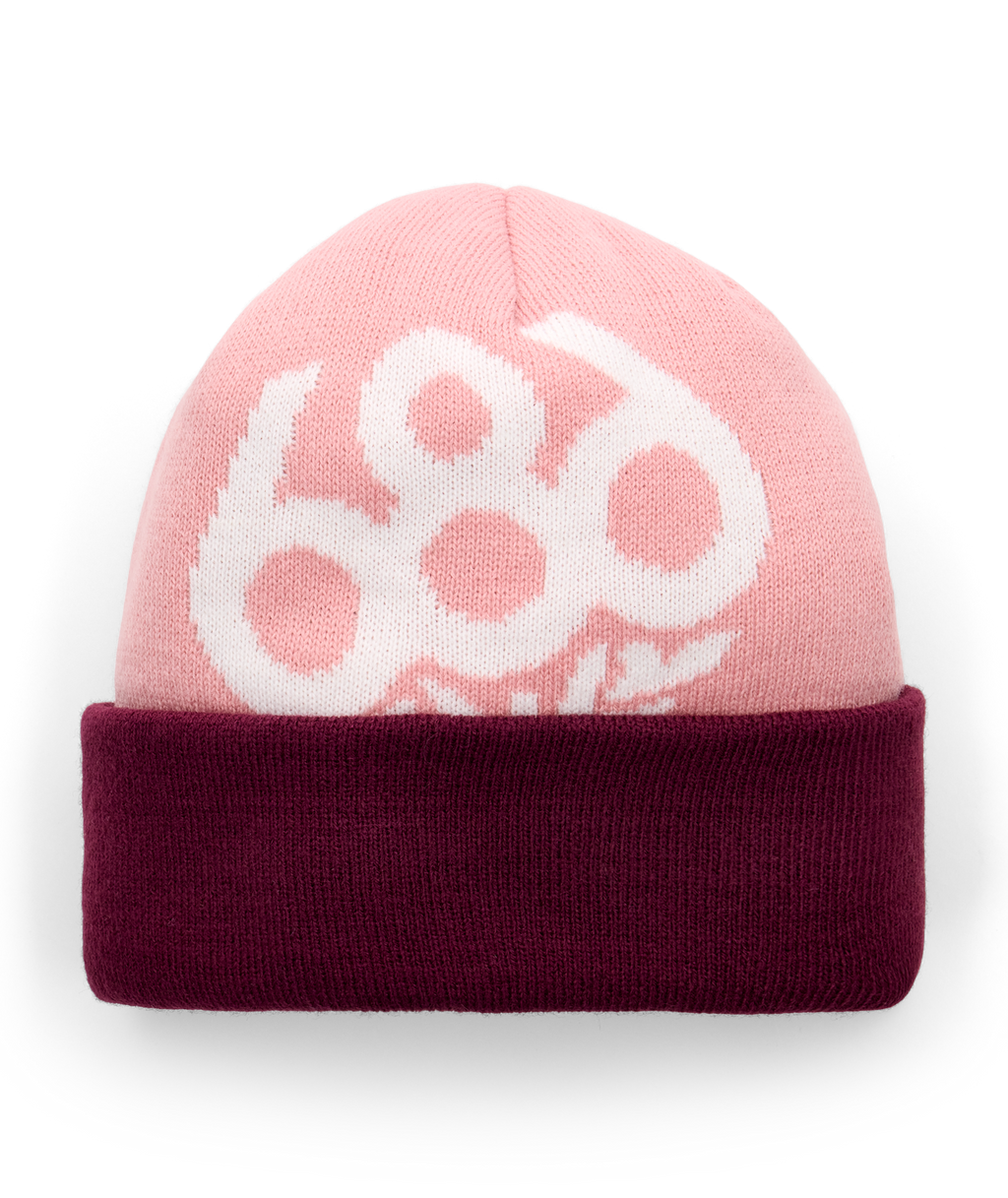 YOUTH WREATH FLEECE LINED BEANIE - SMOKEY LILAC
