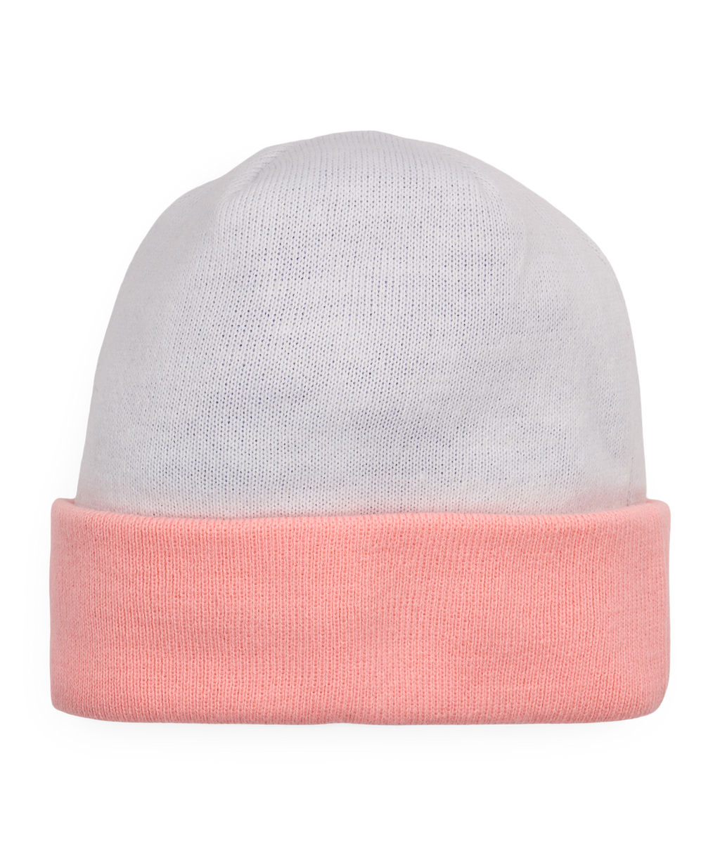 YOUTH WREATH FLEECE LINED BEANIE - WHITE