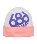 YOUTH WREATH FLEECE LINED BEANIE - WHITE