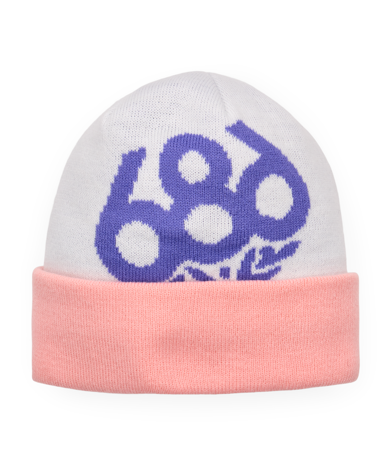 YOUTH WREATH FLEECE LINED BEANIE - WHITE