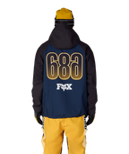 MENS FOX RACING WATERPROOF HOODY - FOX NAVY COLORBLOCK