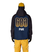 MENS FOX RACING WATERPROOF HOODY - FOX NAVY COLORBLOCK