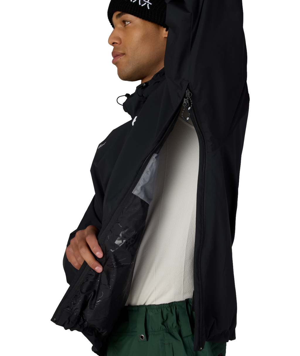 MENS WINDSTOPPER® PULLOVER HOODY - BLACK
