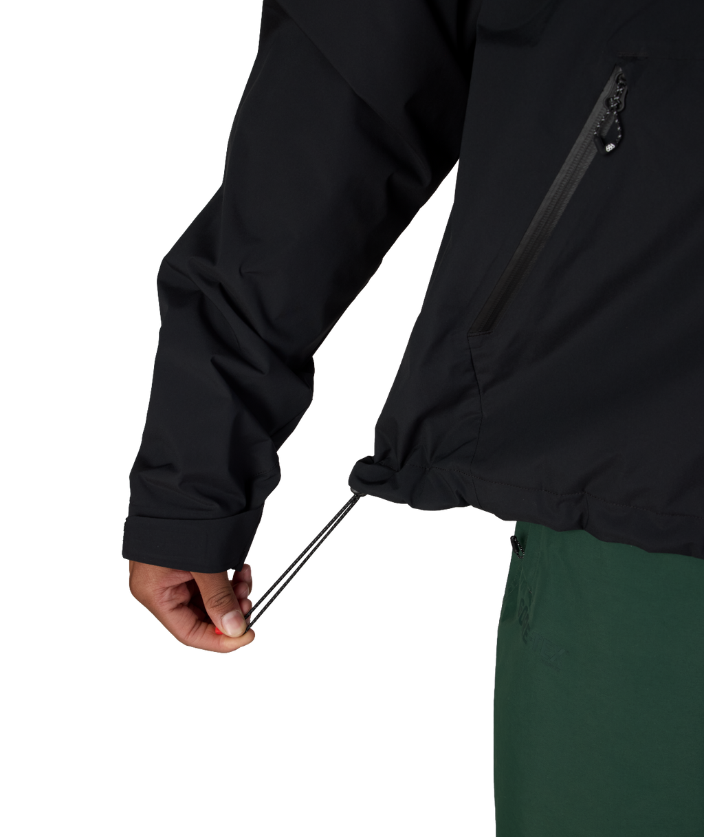 MENS WINDSTOPPER® PULLOVER HOODY - BLACK