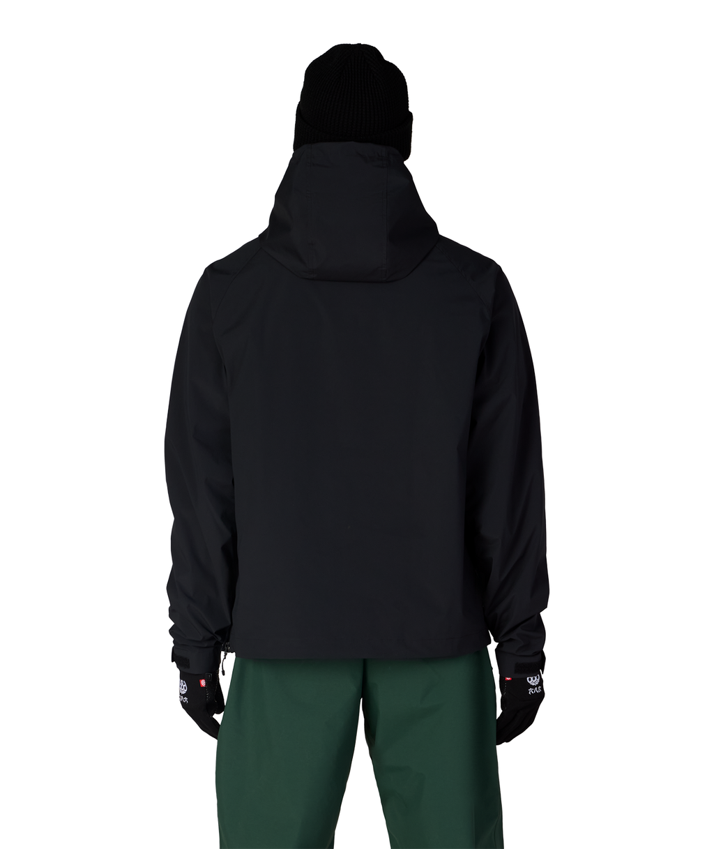 MENS WINDSTOPPER® PULLOVER HOODY - BLACK