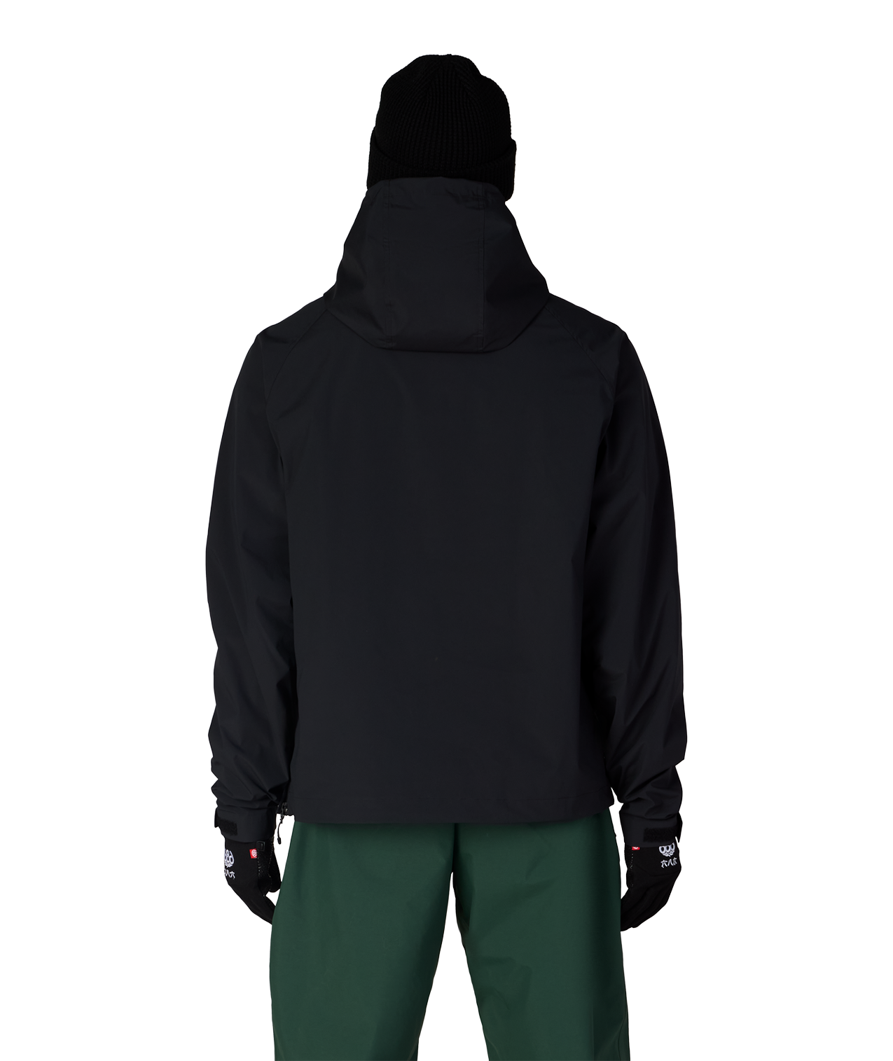 MENS WINDSTOPPER® PULLOVER HOODY - BLACK