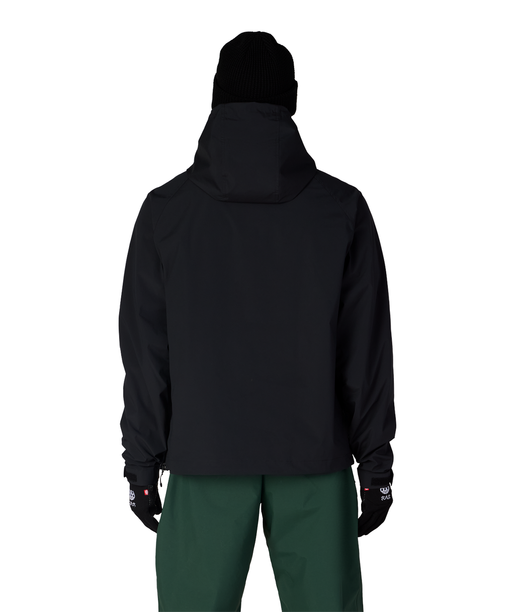 MENS WINDSTOPPER® PULLOVER HOODY - BLACK