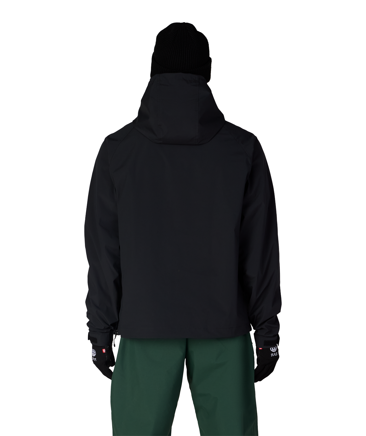 MENS WINDSTOPPER® PULLOVER HOODY - BLACK