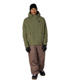MENS WINDSTOPPER® PULLOVER HOODY - FATIGUE GREEN