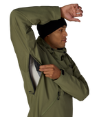 MENS WINDSTOPPER® PULLOVER HOODY - FATIGUE GREEN