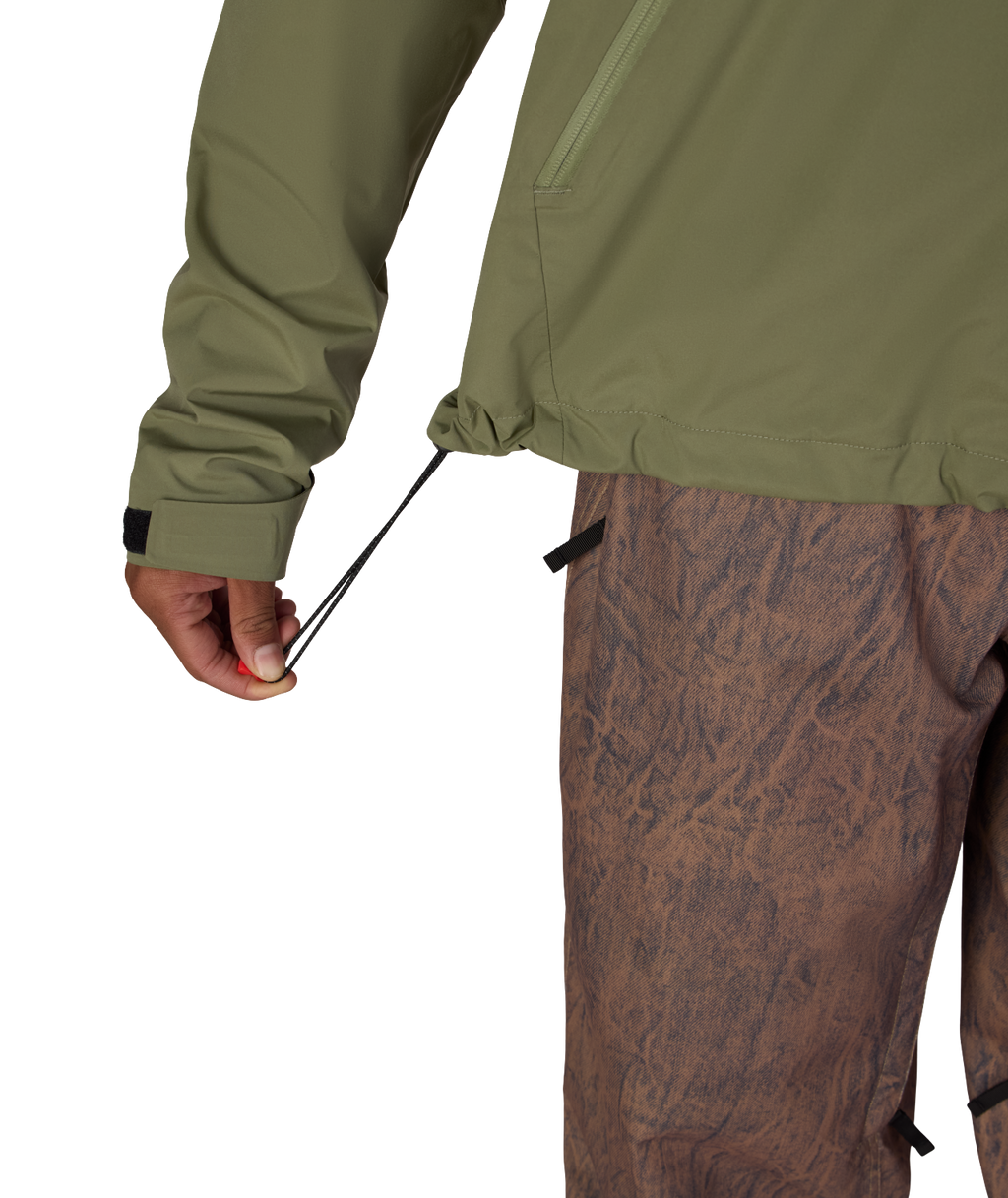 MENS WINDSTOPPER® PULLOVER HOODY - FATIGUE GREEN
