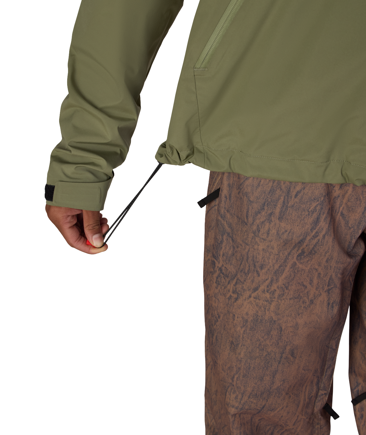 MENS WINDSTOPPER® PULLOVER HOODY - FATIGUE GREEN