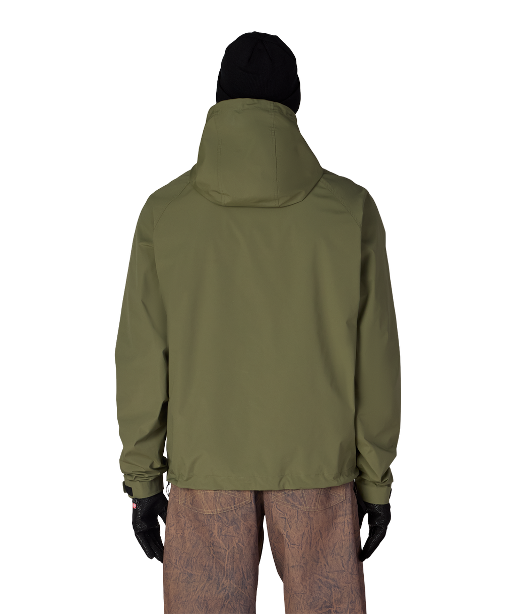 MENS WINDSTOPPER® PULLOVER HOODY - FATIGUE GREEN