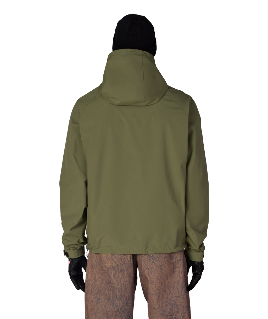 MENS WINDSTOPPER® PULLOVER HOODY - FATIGUE GREEN