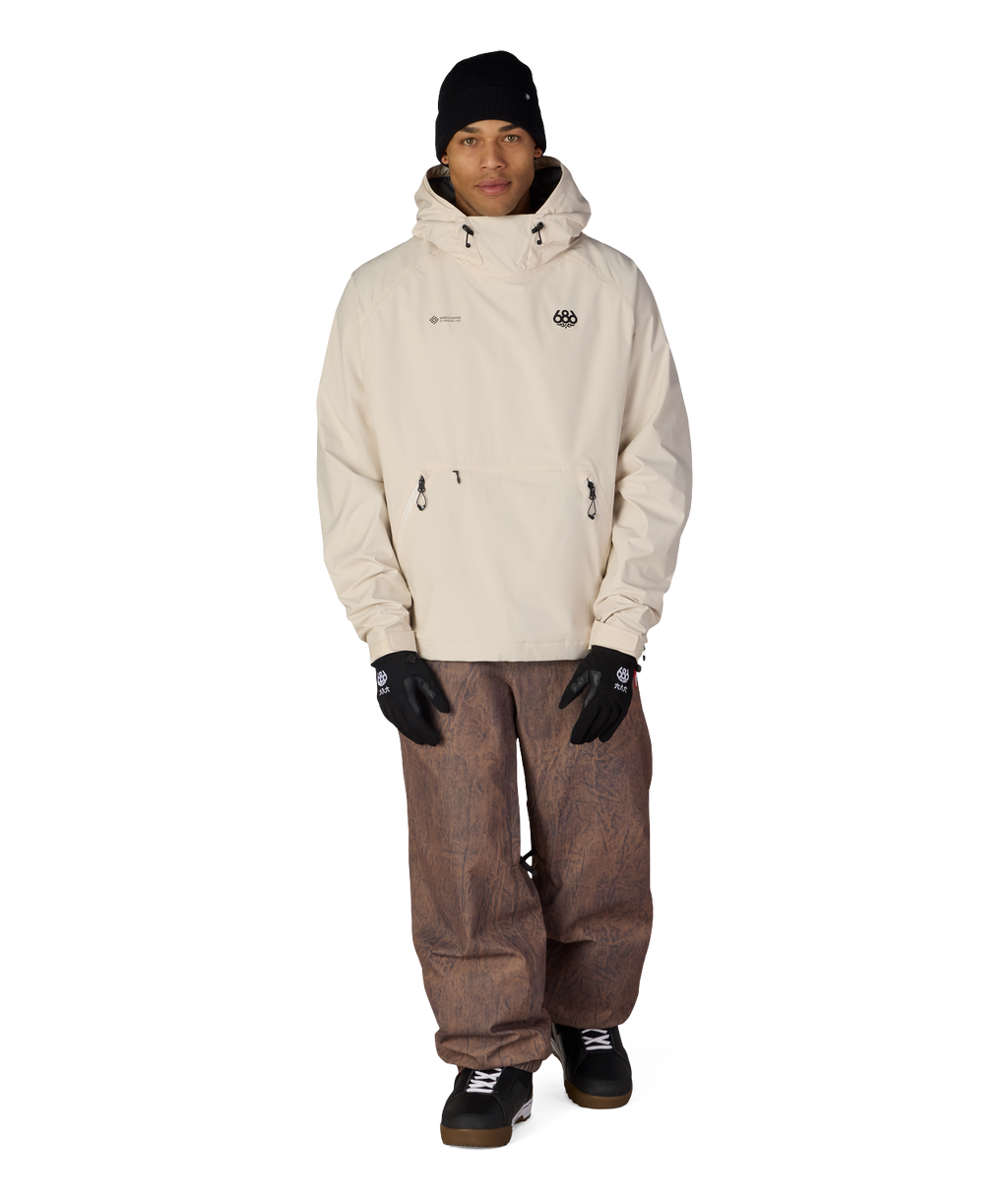 MENS WINDSTOPPER® PULLOVER HOODY - LIMESTONE