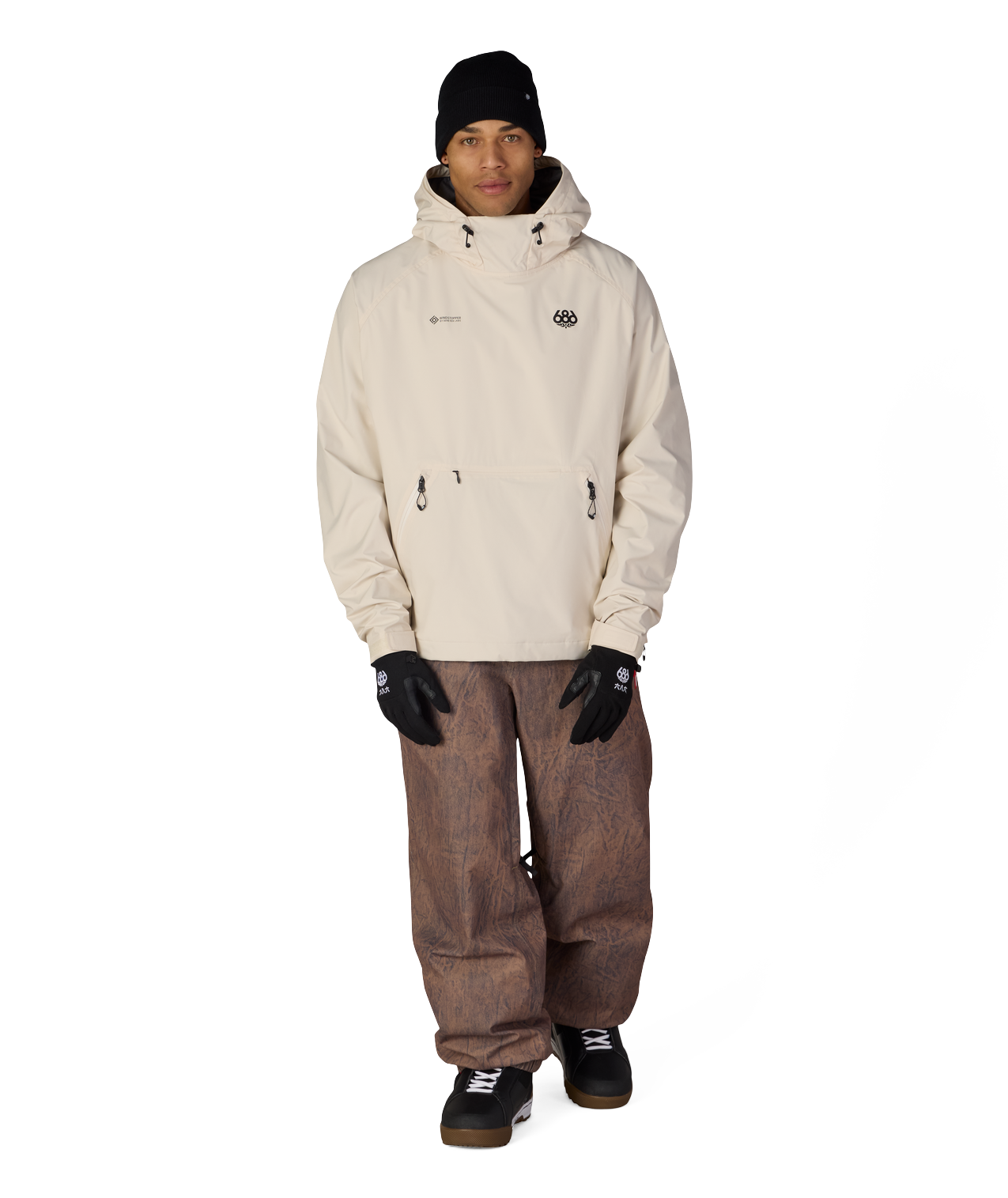 MENS WINDSTOPPER® PULLOVER HOODY - LIMESTONE