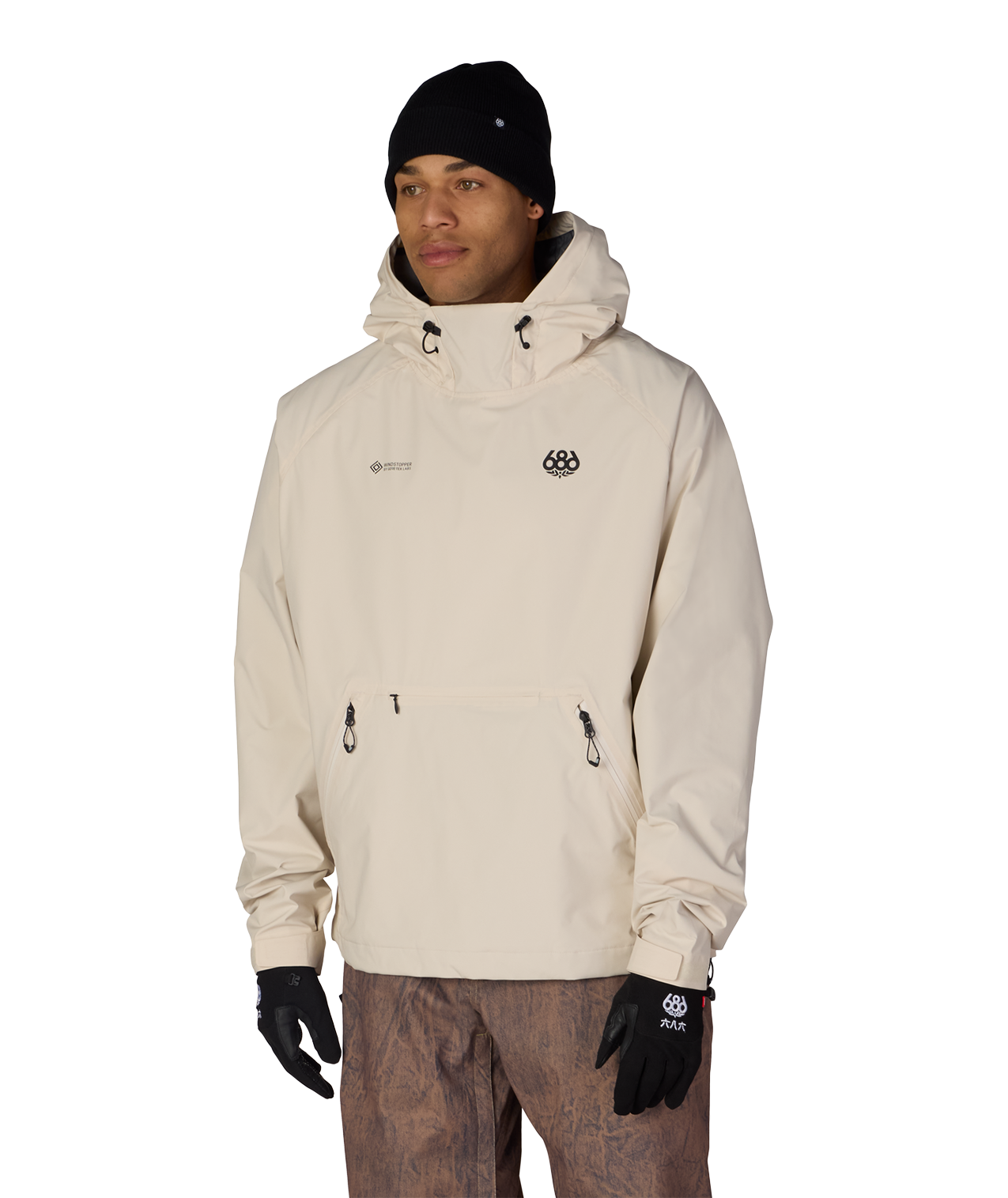 MENS WINDSTOPPER® PULLOVER HOODY - LIMESTONE