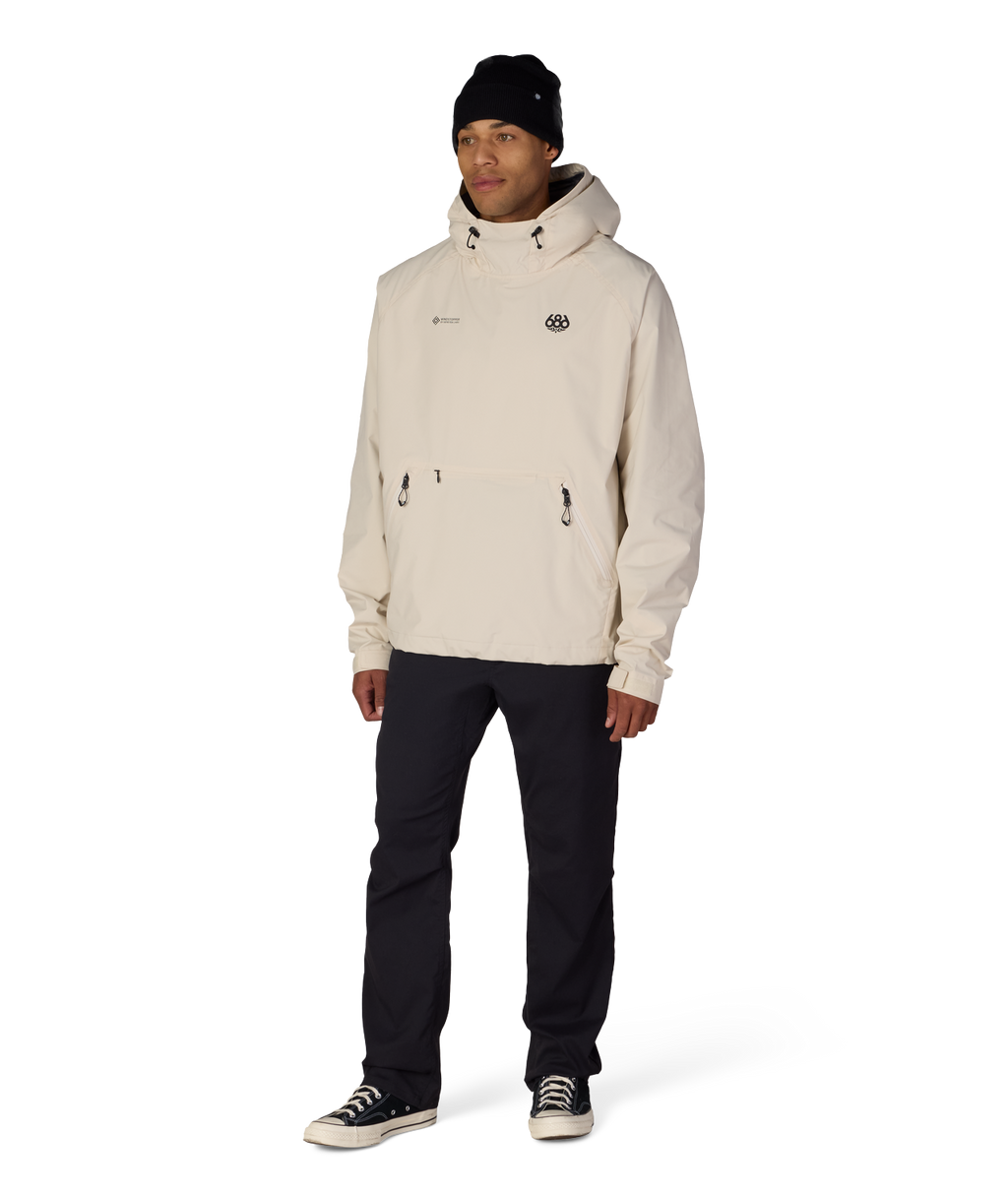 MENS WINDSTOPPER® PULLOVER HOODY - LIMESTONE