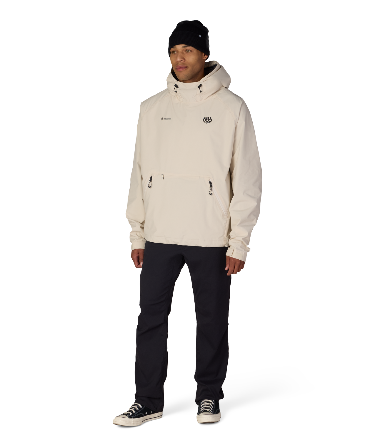 MENS WINDSTOPPER® PULLOVER HOODY - LIMESTONE