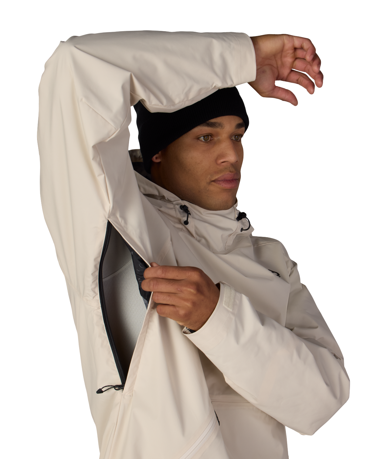 MENS WINDSTOPPER® PULLOVER HOODY - LIMESTONE