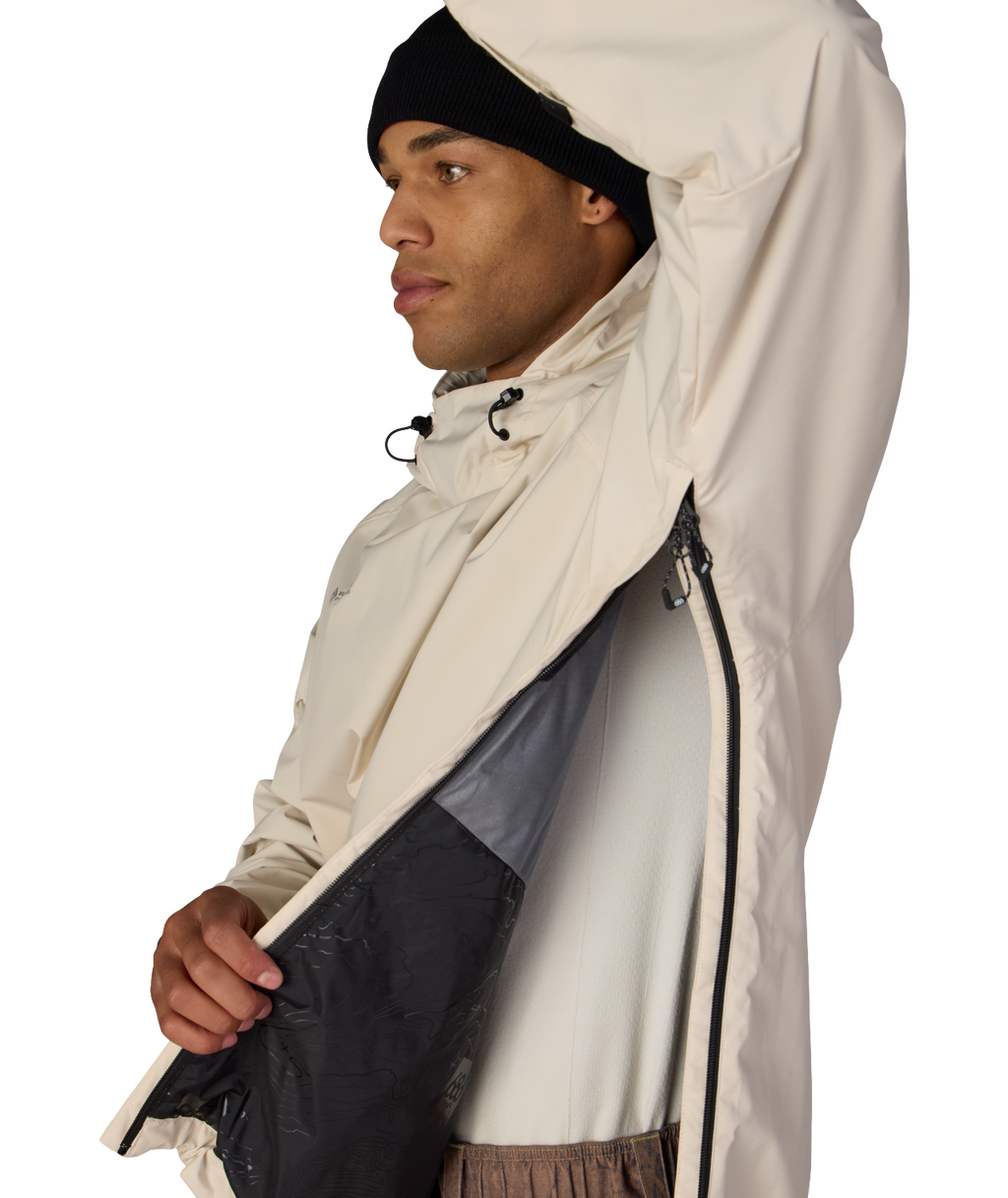 MENS WINDSTOPPER® PULLOVER HOODY - LIMESTONE