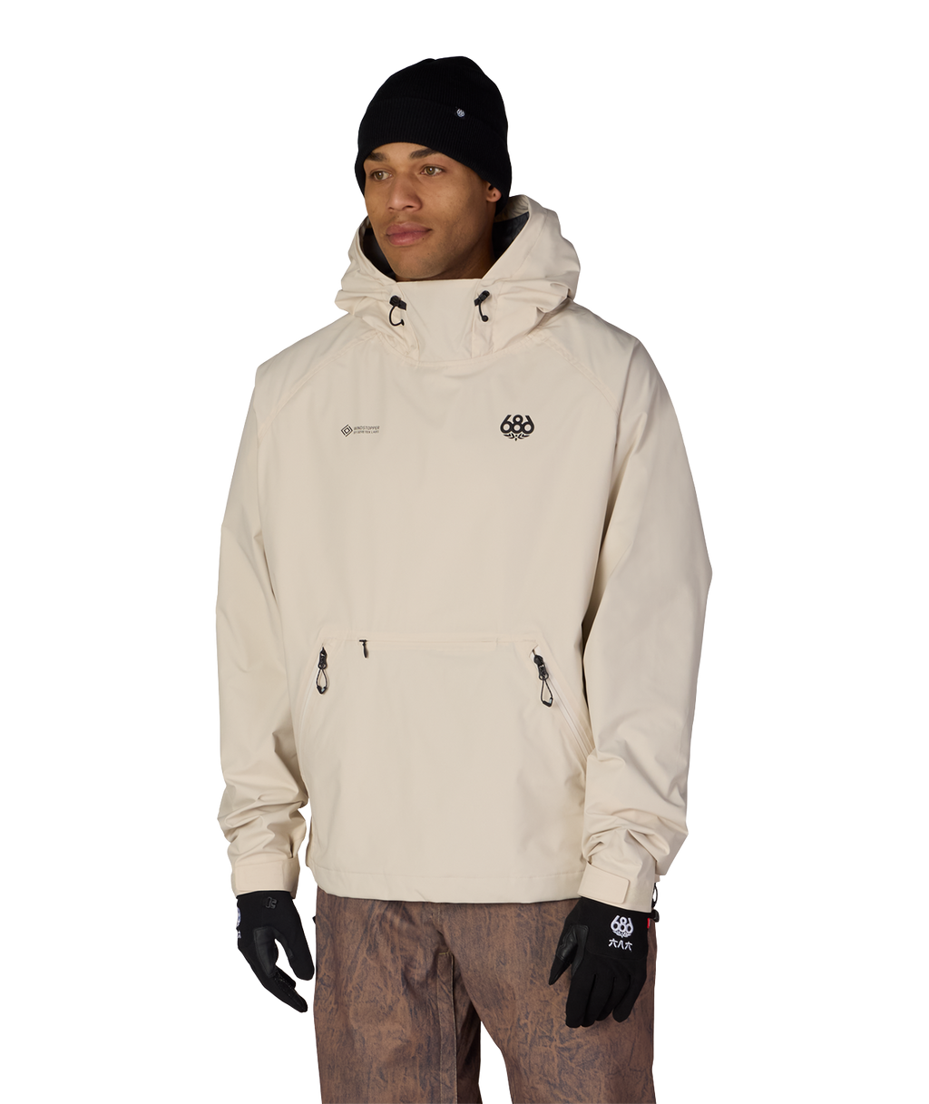 MENS WINDSTOPPER® PULLOVER HOODY - LIMESTONE