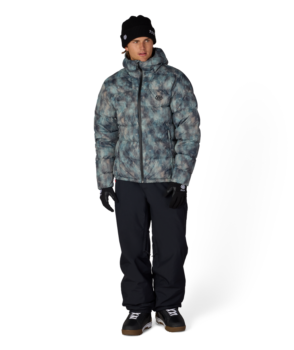 MENS WINDSTOPPER® PYRO™ DOWN PUFFER JACKET - CHARCOAL PATINA
