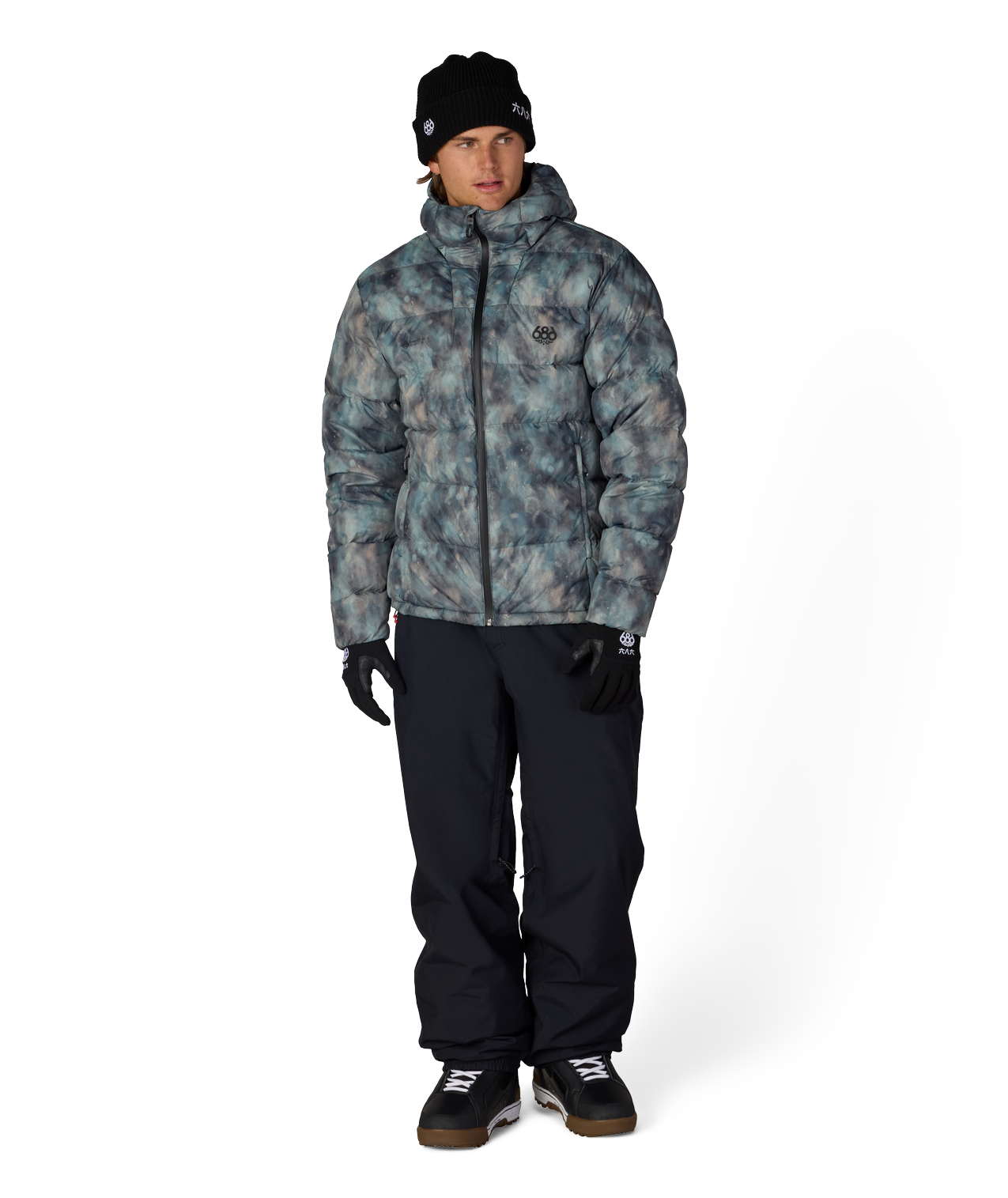 MENS WINDSTOPPER® PYRO™ DOWN PUFFER JACKET - CHARCOAL PATINA
