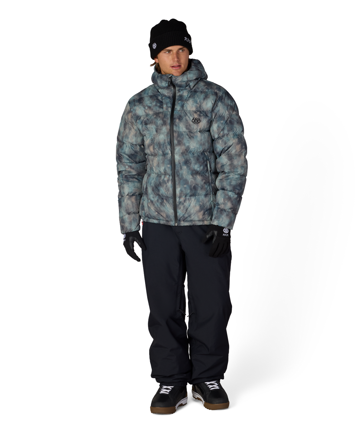MENS WINDSTOPPER® PYRO™ DOWN PUFFER JACKET - CHARCOAL PATINA
