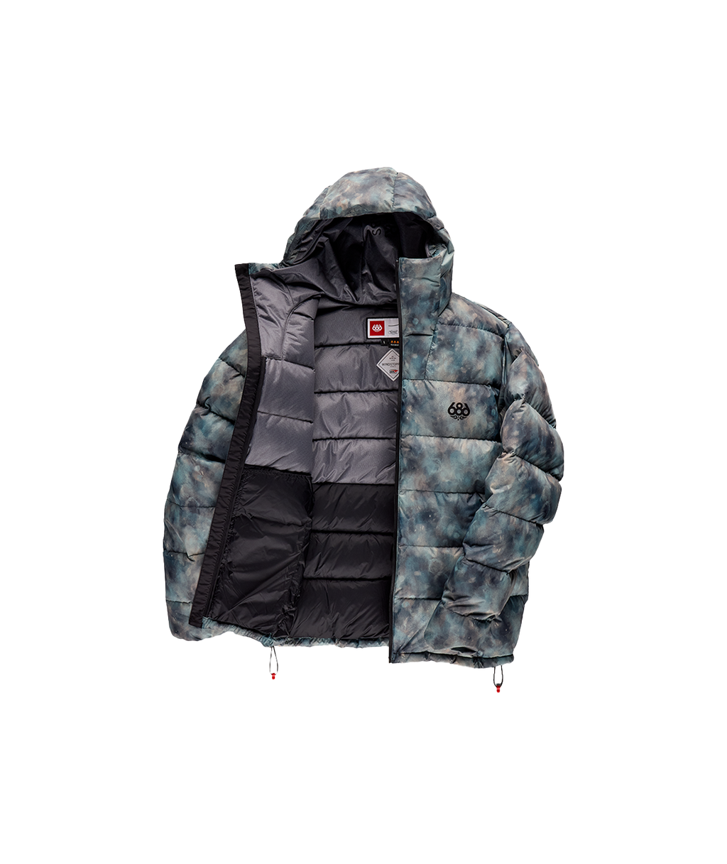 MENS WINDSTOPPER® PYRO™ DOWN PUFFER JACKET - CHARCOAL PATINA